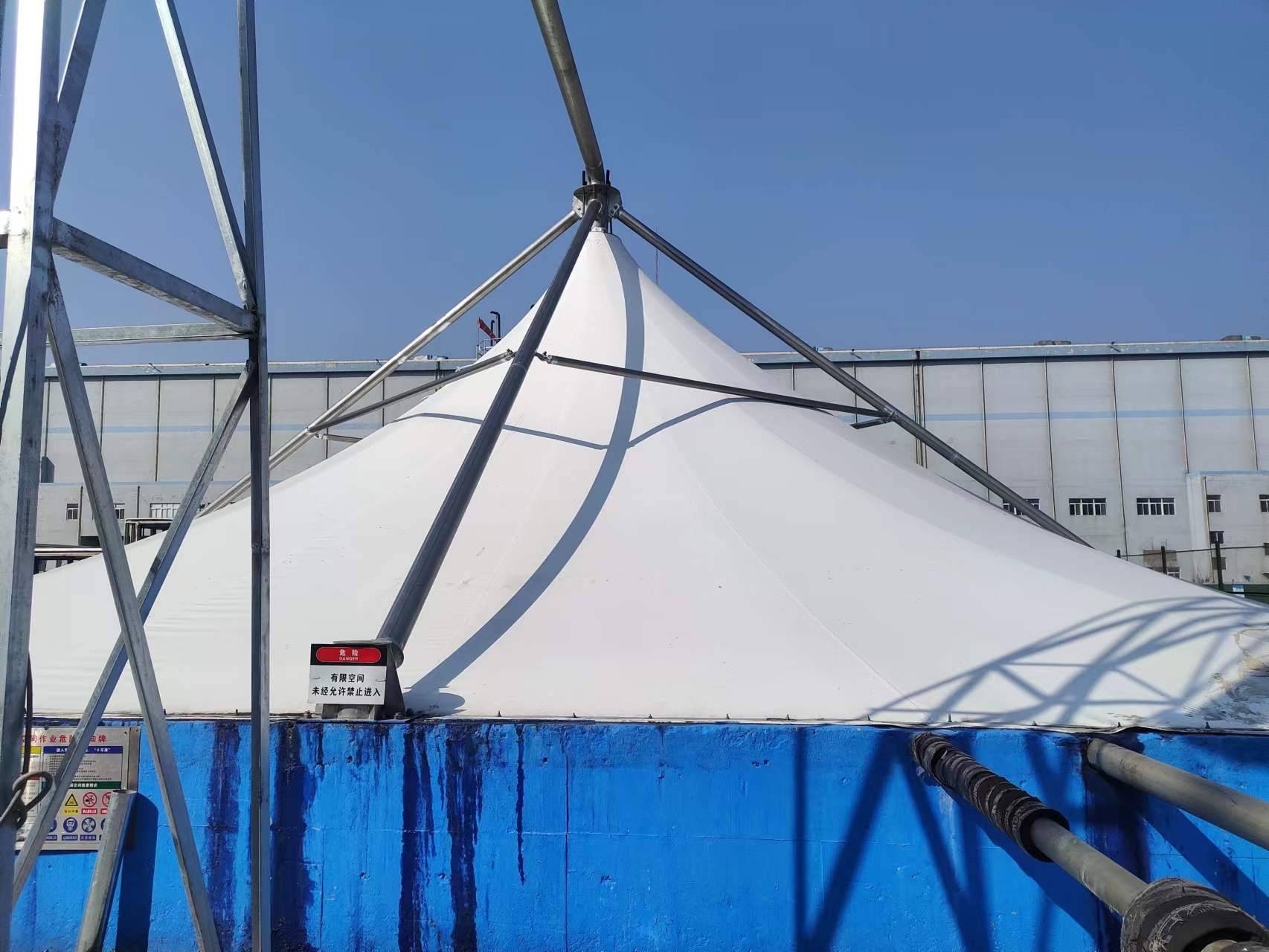 江苏盐城大丰区污水池加盖